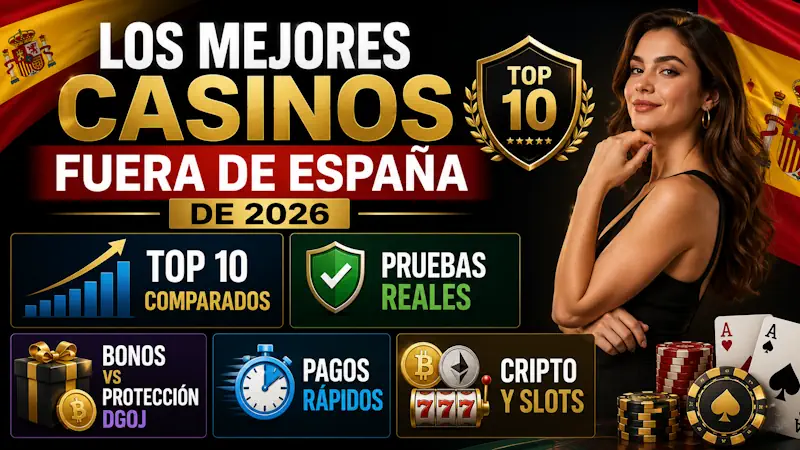 Los mejores casinos fuera de España de 2026: comparativa del Top 10 con pruebas reales