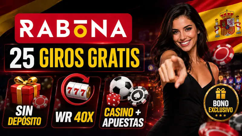 Rabona — bono sin depósito de 25 giros para jugadores españoles